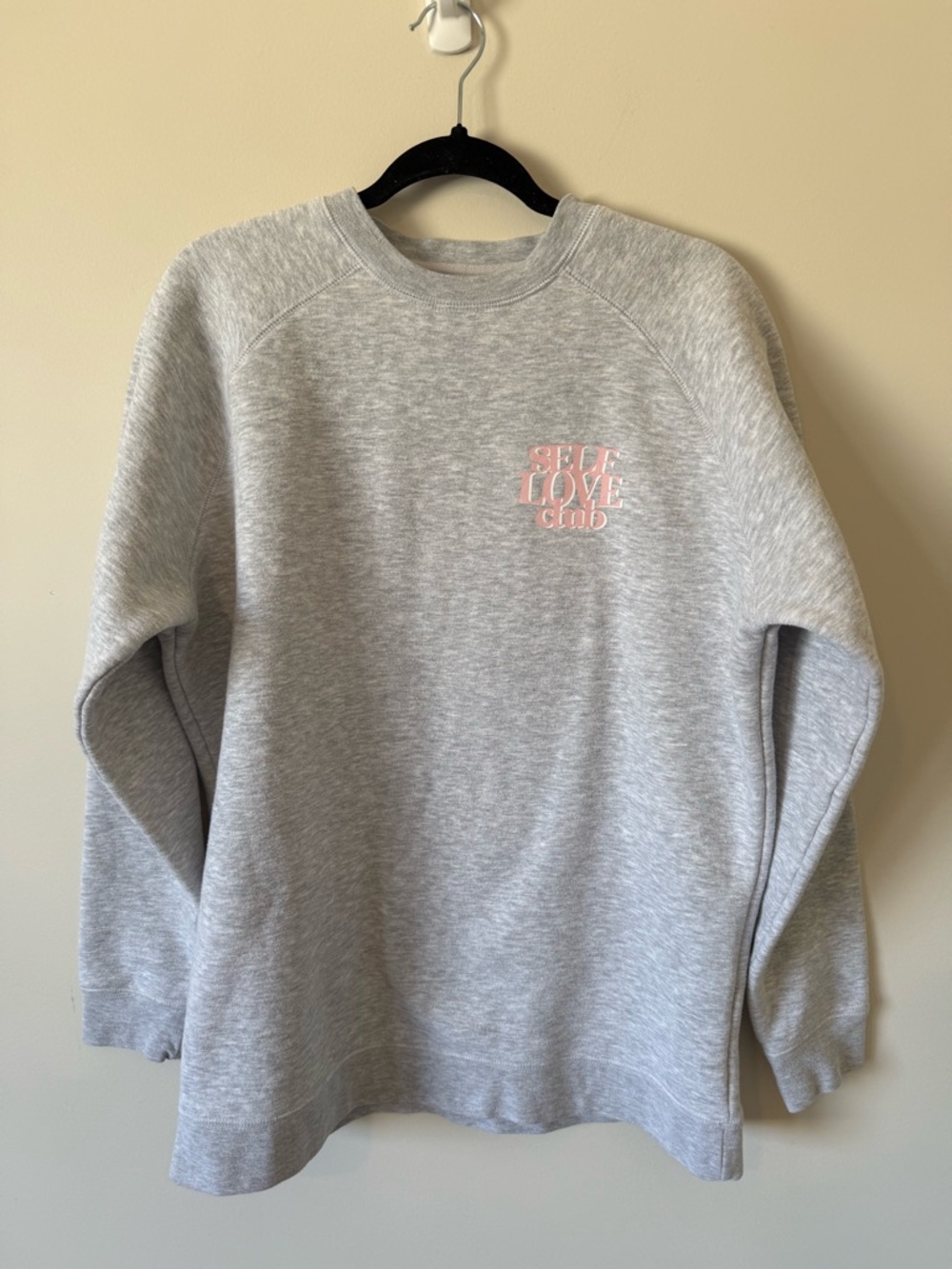 6. | Brunette The Label | Gray 'Self Love Club' Crewneck Sweatshirt | S/M
